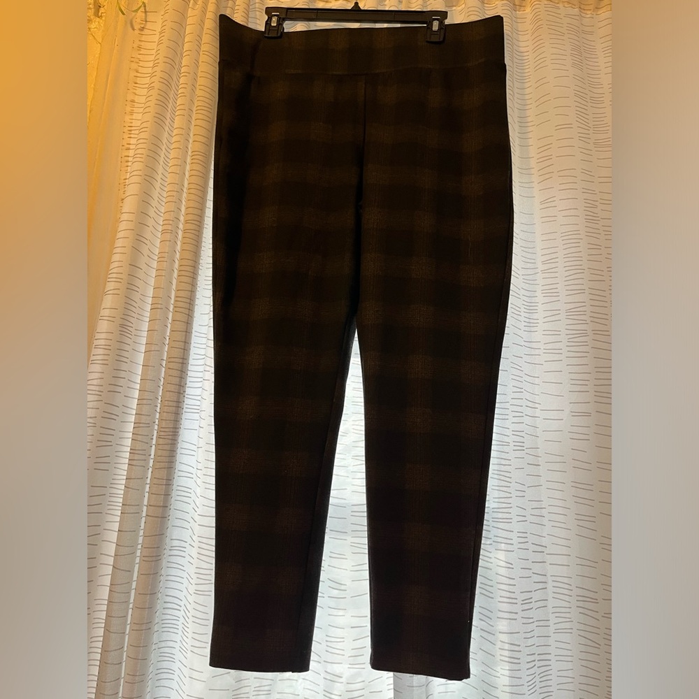 Zac and Rachel Skinny Plaid Stretch Pant